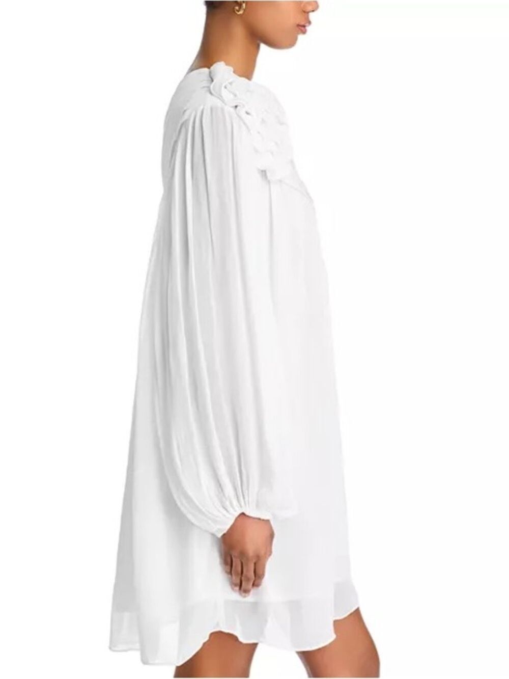 Farm Rio Off White One Shoulder Mini Dress - Picture 6 of 7